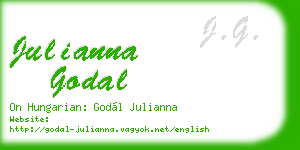 julianna godal business card